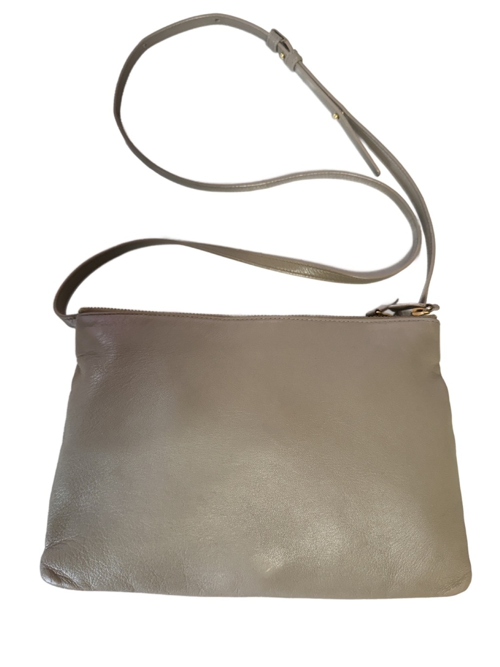 Celine Large Trio Crossbody Bag Greige Lambskin Leather | Phoebe Philo Era - Picture 2 of 16